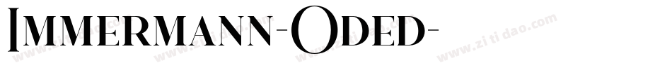 Immermann-Oded字体转换