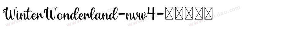 WinterWonderland-nvw4字体转换
