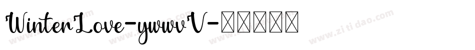 WinterLove-ywwvV字体转换