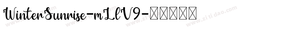 WinterSunrise-mLlV9字体转换