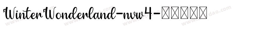 WinterWonderland-nvw4字体转换