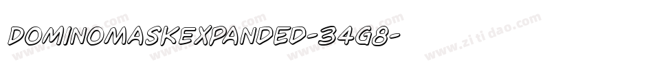 DominoMaskExpanded-34g8字体转换