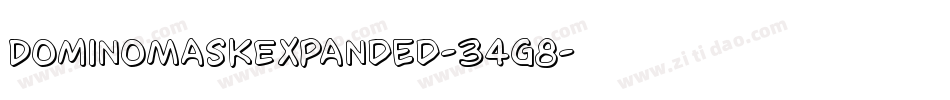 DominoMaskExpanded-34g8字体转换
