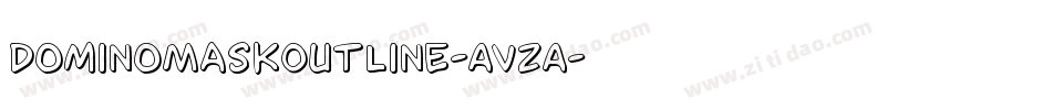 DominoMaskOutline-AVzA字体转换