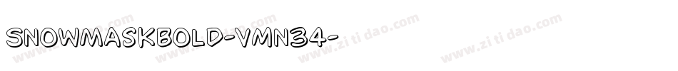 SnowMaskBold-vmn34字体转换