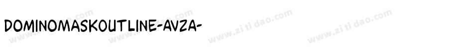 DominoMaskOutline-AVzA字体转换