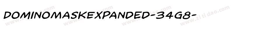 DominoMaskExpanded-34g8字体转换