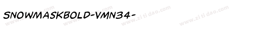 SnowMaskBold-vmn34字体转换