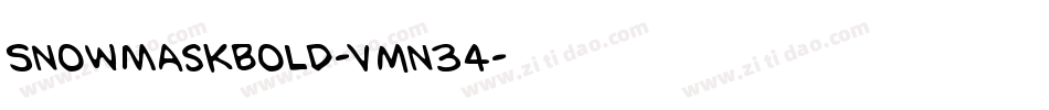 SnowMaskBold-vmn34字体转换