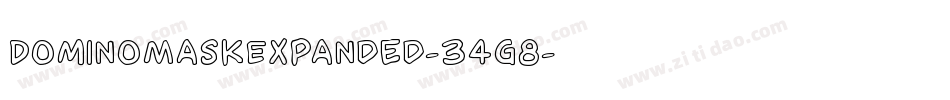 DominoMaskExpanded-34g8字体转换