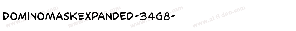 DominoMaskExpanded-34g8字体转换
