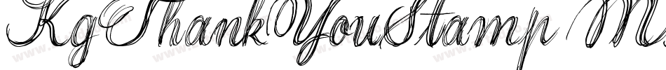 KgThankYouStamp-M9Wn字体转换