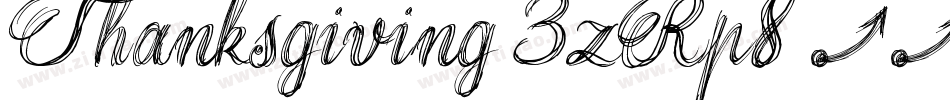 Thanksgiving-3zRp8字体转换