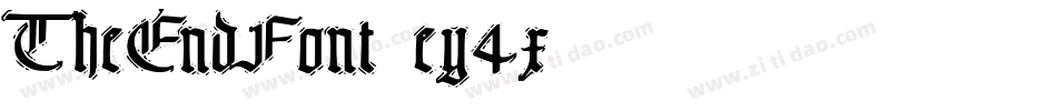TheEndFont-ey4x字体转换