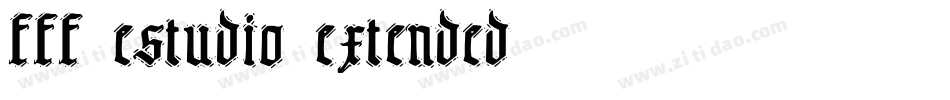 fff_estudio_extended字体转换