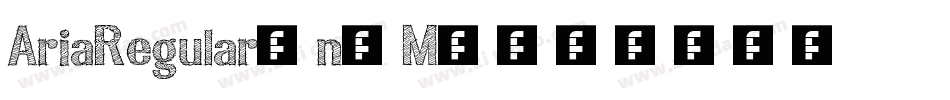 AriaRegular-n6M0字体转换