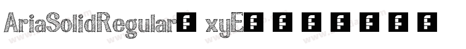 AriaSolidRegular-xyE8字体转换