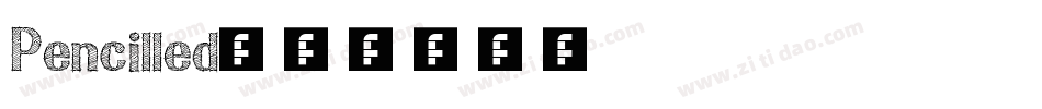 Pencilled字体转换