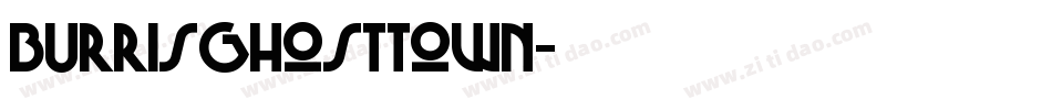 BurrisGhostTown字体转换