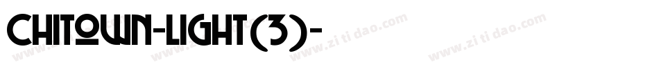 ChiTown-Light(3)字体转换