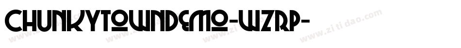 ChunkyTownDemo-wzRP字体转换