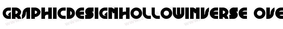 GraphicDesignHollowInverse-OVEPO字体转换