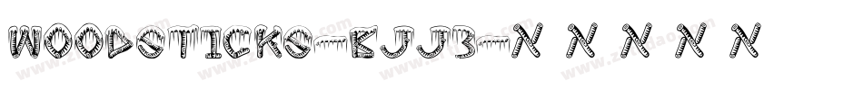 WoodSticks-BjJ3字体转换
