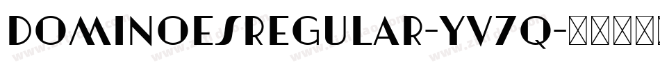 DominoesRegular-YV7q字体转换