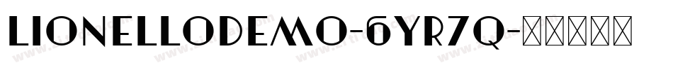 LionelloDemo-6YR7q字体转换