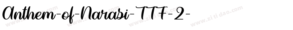 Anthem-of-Narasi-TTF-2字体转换