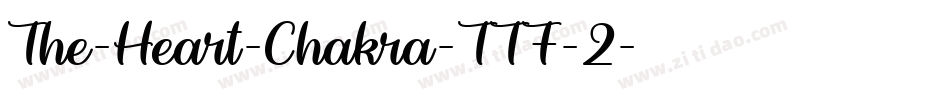 The-Heart-Chakra-TTF-2字体转换
