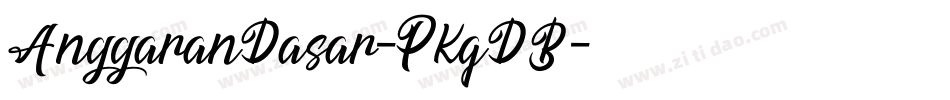 AnggaranDasar-PKqDB字体转换