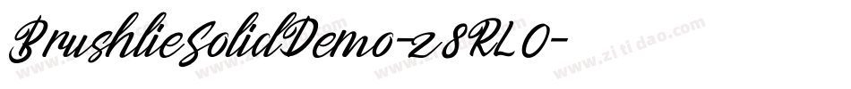 BrushlieSolidDemo-z8RL0字体转换
