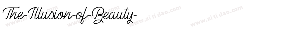 The-Illusion-of-Beauty字体转换