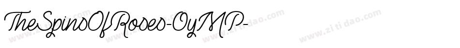 TheSpinsOfRoses-0yMP字体转换