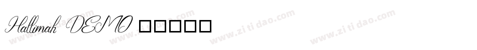 Hallimah_DEMO字体转换