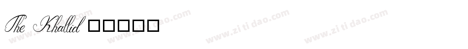 The-Khallid字体转换