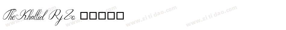 TheKhallid-RjZo字体转换
