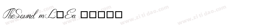 TheSound-mL2Ea字体转换