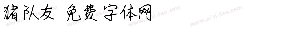 猪队友字体转换