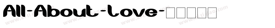 All-About-Love字体转换