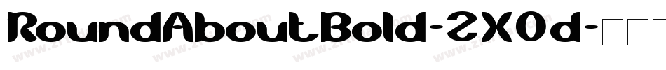 RoundAboutBold-2X0d字体转换