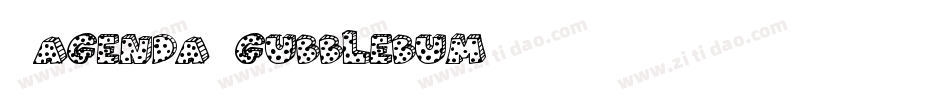(agenda)Gubblebum字体转换
