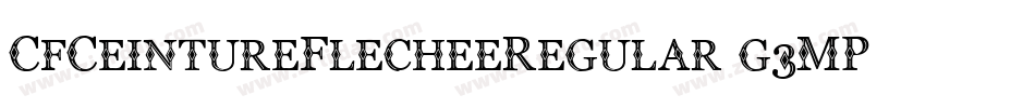 CfCeintureFlecheeRegular-g3MP字体转换