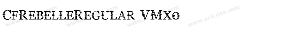 CfRebelleRegular-VMx0字体转换