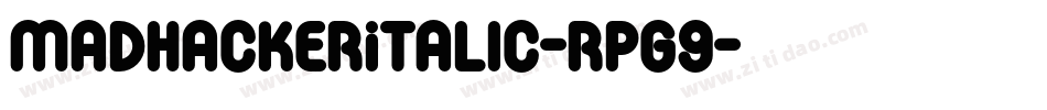 MadHackerItalic-rPg9字体转换