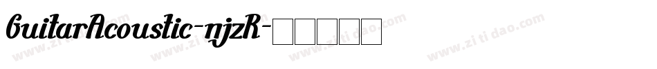 GuitarAcoustic-njzR字体转换