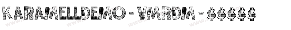 KaramellDemo-vmRDM字体转换