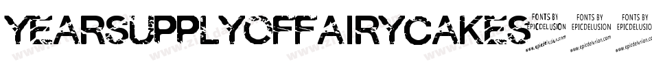 YEARSUPPLYOFFAIRYCAKES字体转换