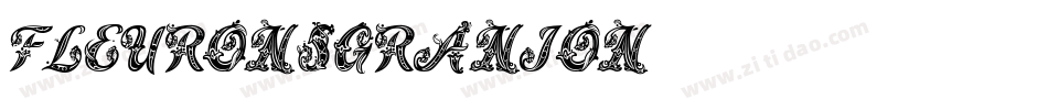 FleuronsGranjon字体转换